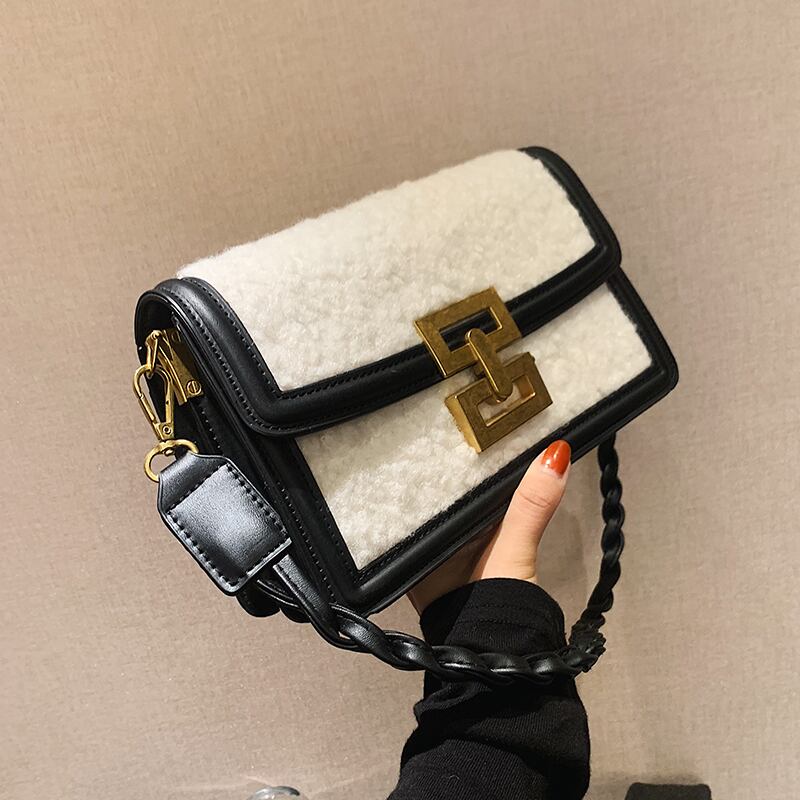 レッドオータムウィンター 秋物 冬物 スクウェア メッセンジャーバッグ 手作りハンドバック98943649793