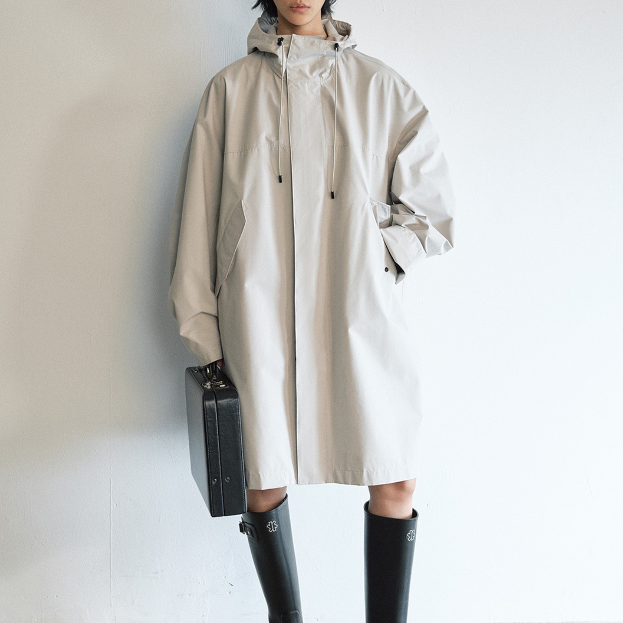 Oversized Hooded Coat T3727