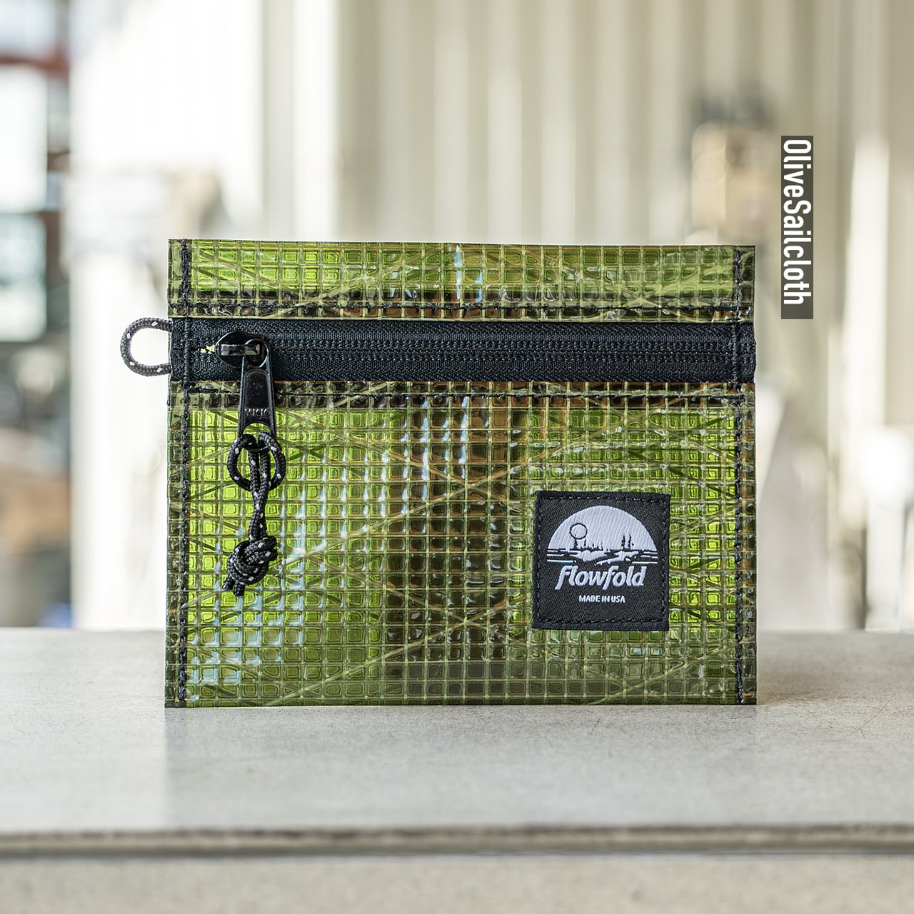 FlowFold／リサイクルド セイルクロス ボイジャー ジッパーポーチ｜RS