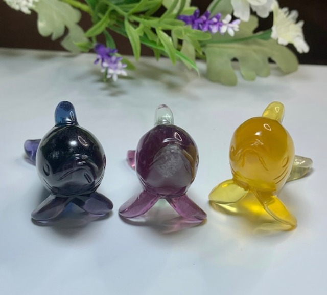 海のアニマル♪♪フローライトイルカのお家セット