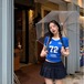 2024 春夏トップス プリント半袖 Tシャツ 韓国 ラウンドネックロゴスリム 可愛い風へそ出し ショート おしゃれスリーブ カジュアルサイドコーデ丈 ファッション系レディースストリートお出かけ T