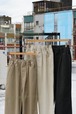 COMFORTABLE REASON / Grid Cord Slacks