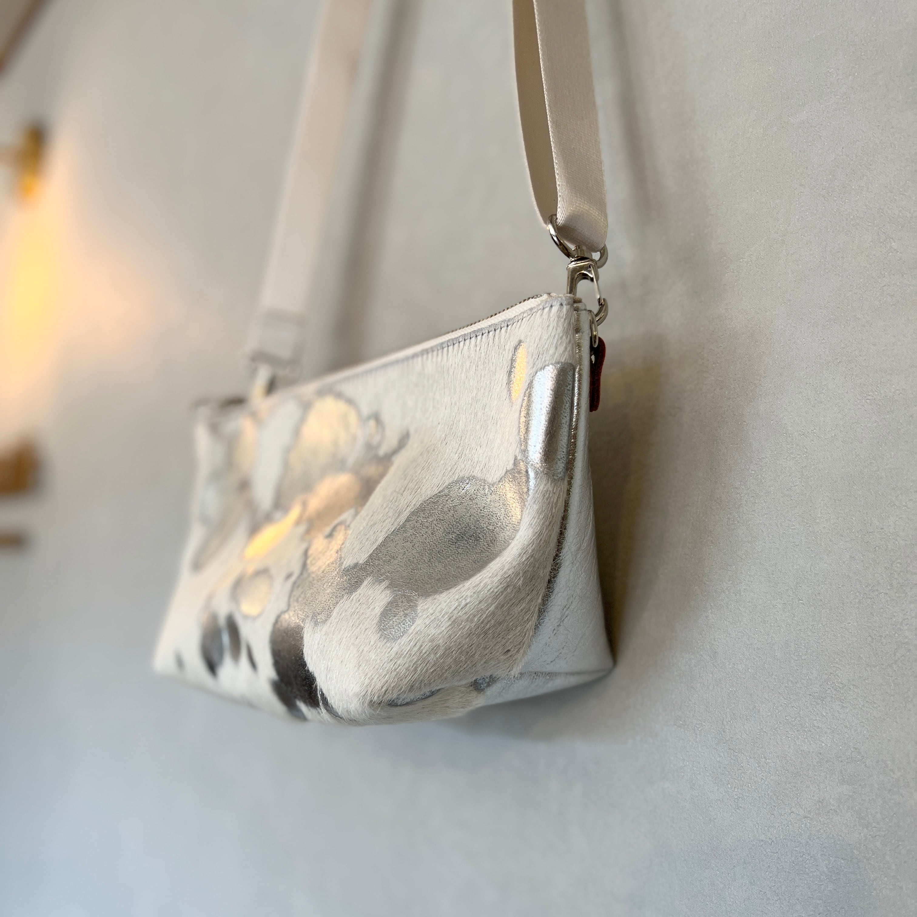 受注製作】マチ付きショルダーポーチ（セット） ハラコレザー | CUSTOM