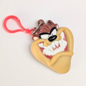☆VINTAGE 1997☆【 Looney Tunes ( ルーニーテューンズ ) 】 タズマニアンデビル / TAZ / ソフビコインケースキーホルダー / 小銭入れ〚アメリカン雑貨 アメトイ〛