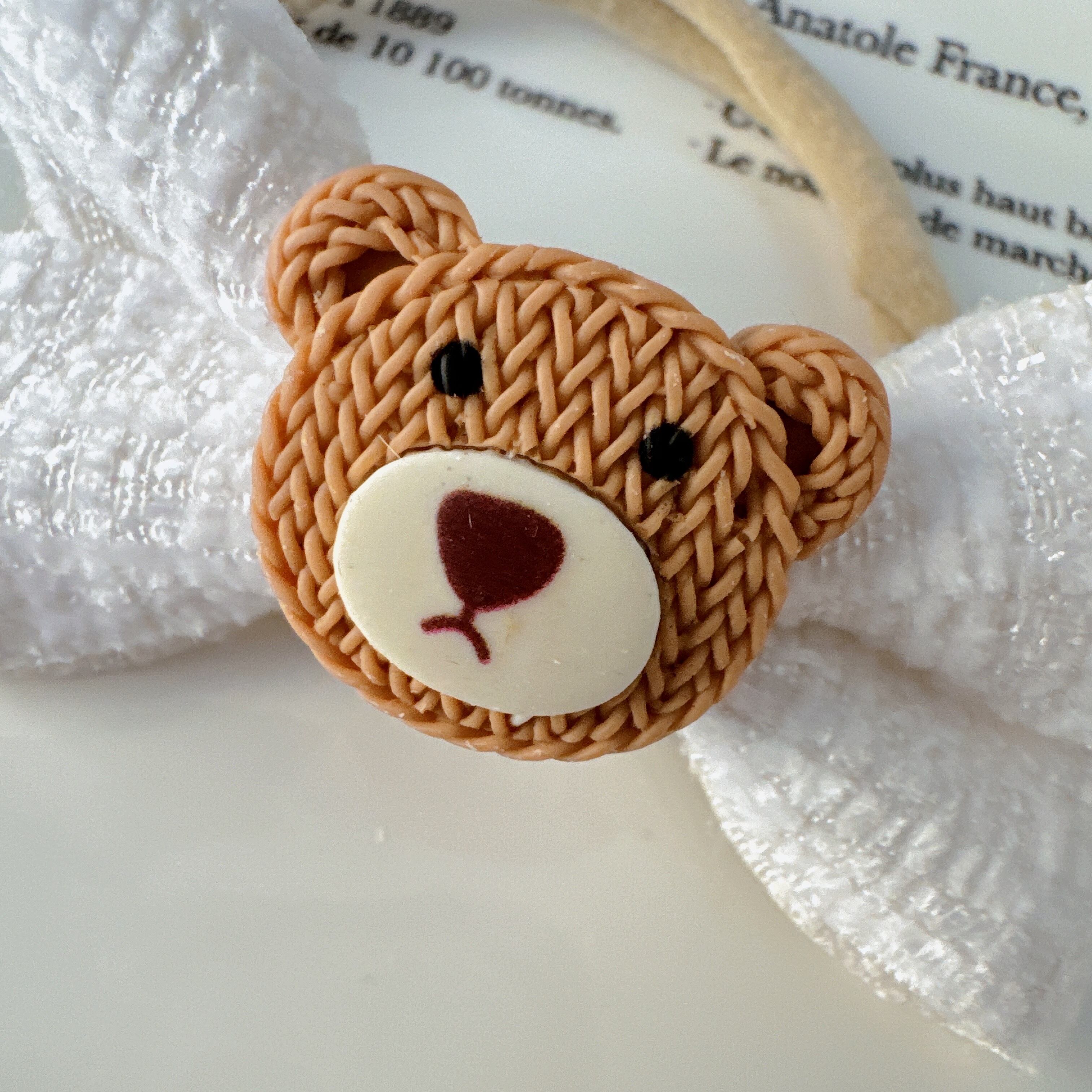 クマさんリボンヘアバンド