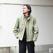 Nonnotte(ノノット)Minimum Smoking Jacketと山内(ヤマウチ)ツナギパンツコーディネート