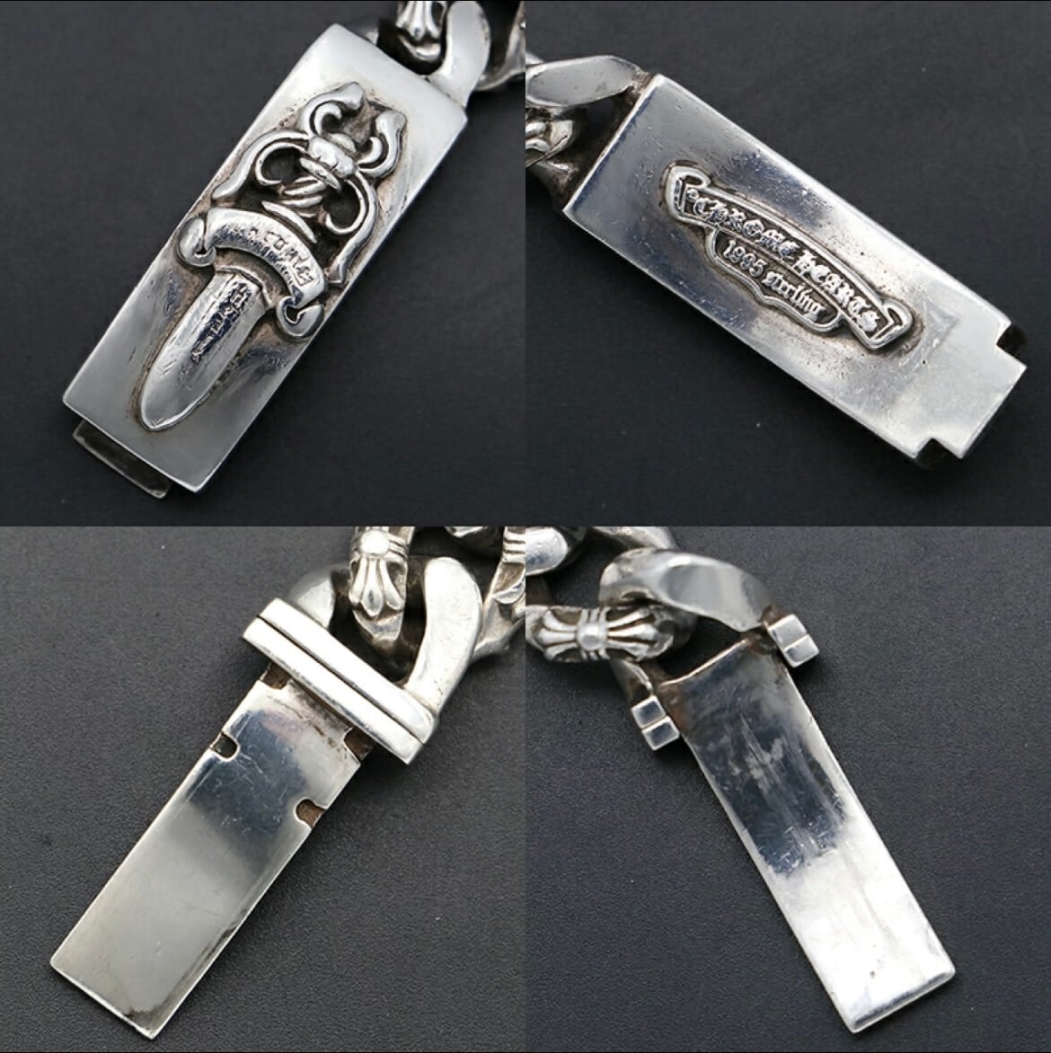 CHROME HEARTS クロムハーツ 13リンク IDブレスレット ダガー