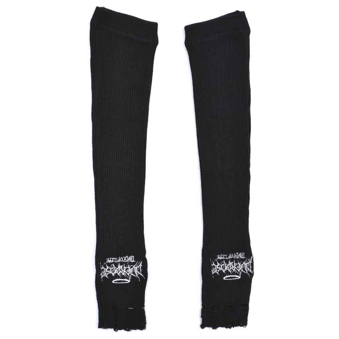 サブカル刺繍ロゴ リブアームウォーマー | VOLCAN&APHRODITE