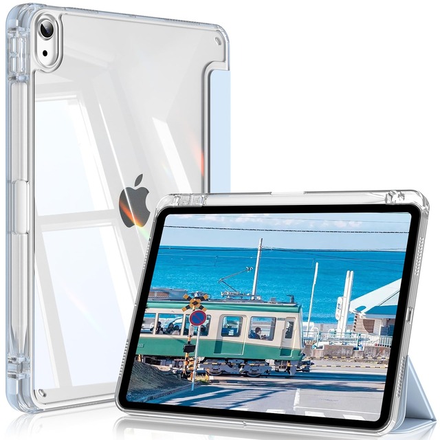 SQBEBS iPad Air 11インチ (M3/M2) ケース iPad Air 5/4 ケース(2022/2020)10.9インチライトブルー
