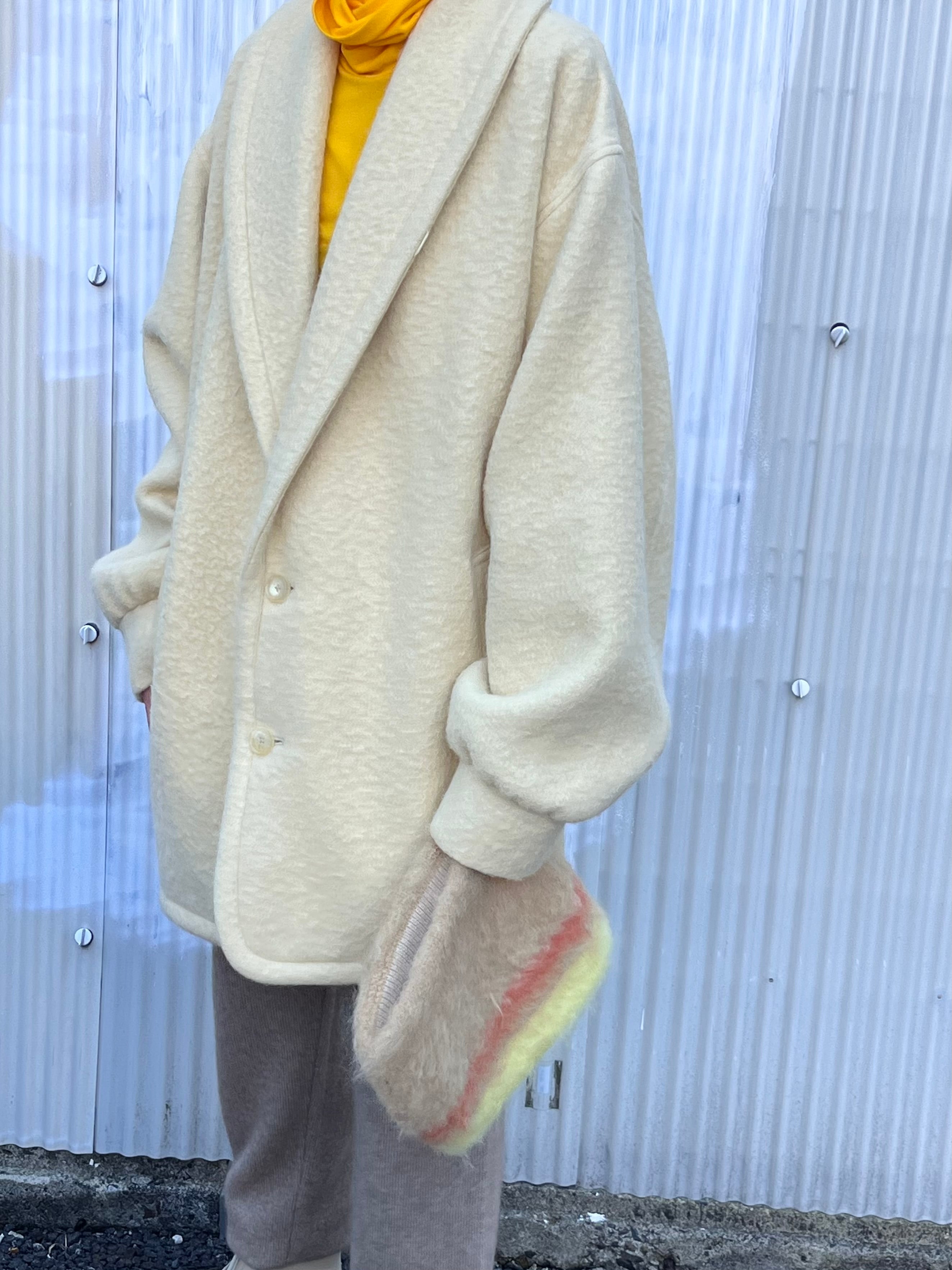 AURALEE   [BRUSHED ALPACA WOOL MELTON HALF COAT]