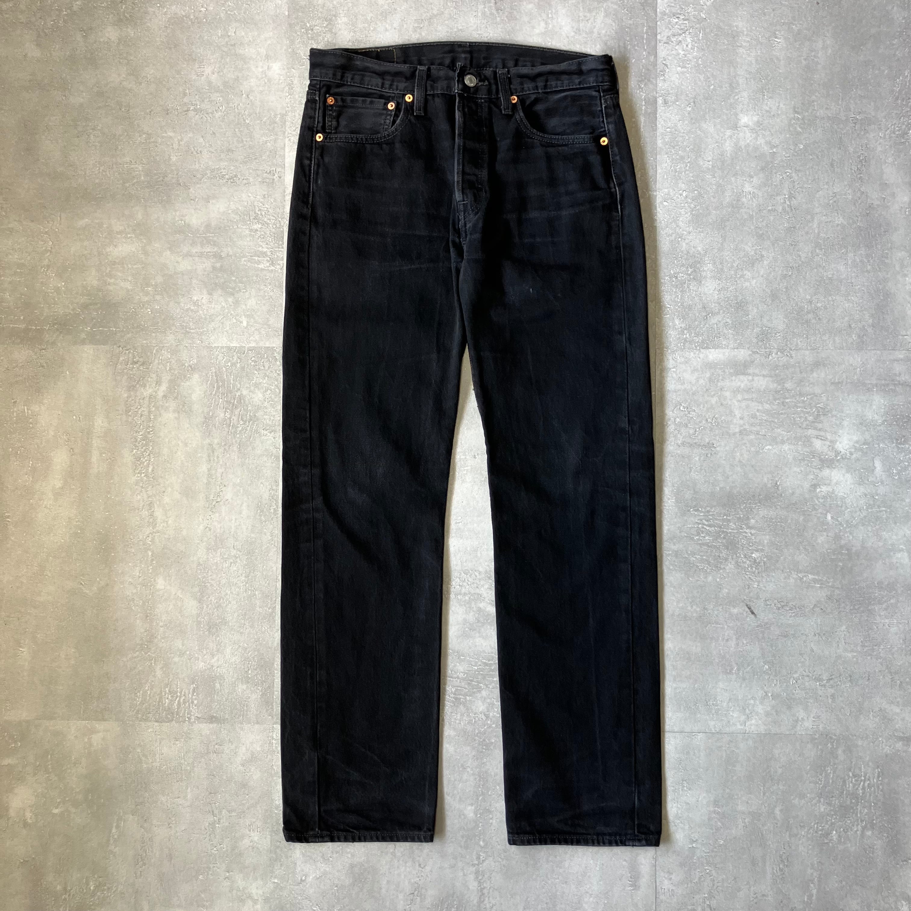 《実寸w31l30》Levis リーバイス 501 ブラックデニム ストレート No.3368