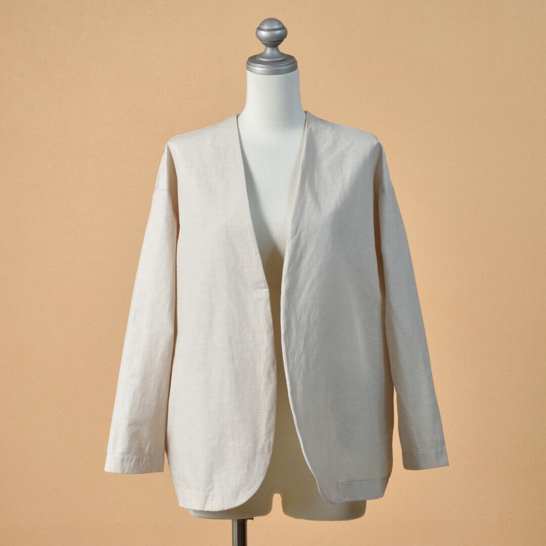 prit☆ジャケット prittripストレッチトッパージャケットノーカラー