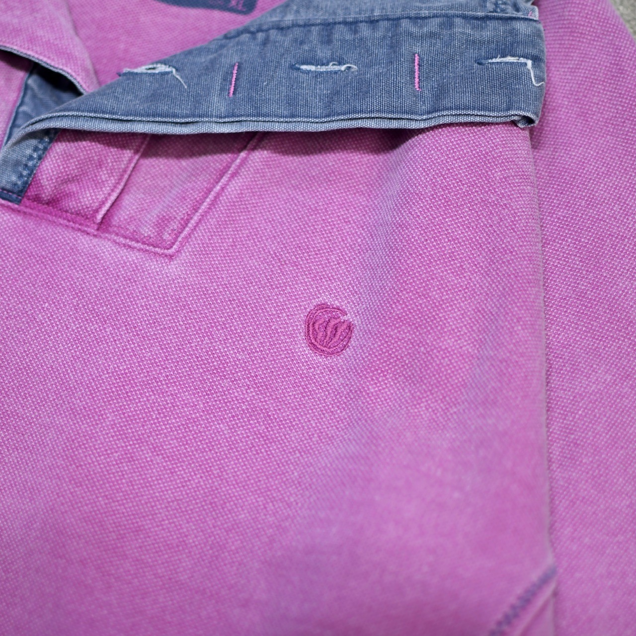 design half button sweat