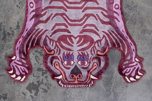 Tibetan Tiger Rug 《Sサイズ•シルク393》チベタンタイガーラグ