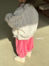 韓国子供服 / 26winter / cream bbang / スクリンクルフワフワジャンパー / キッズ / 冬服 *XS~XL*