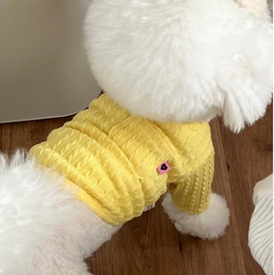 即納【Little Heart】Lit round t-shirt／yellow(Mサイズ)