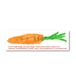 Carrot sticker 3×10cm