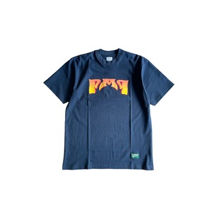 POT MEETS POP / PRINT tee / navy