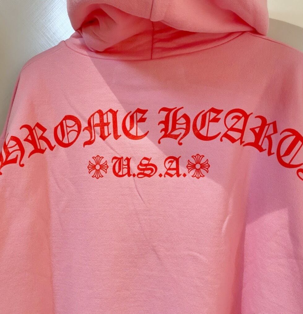 CHROME HEARTS クロムハーツ フーディー Pink Hoodie パーカー