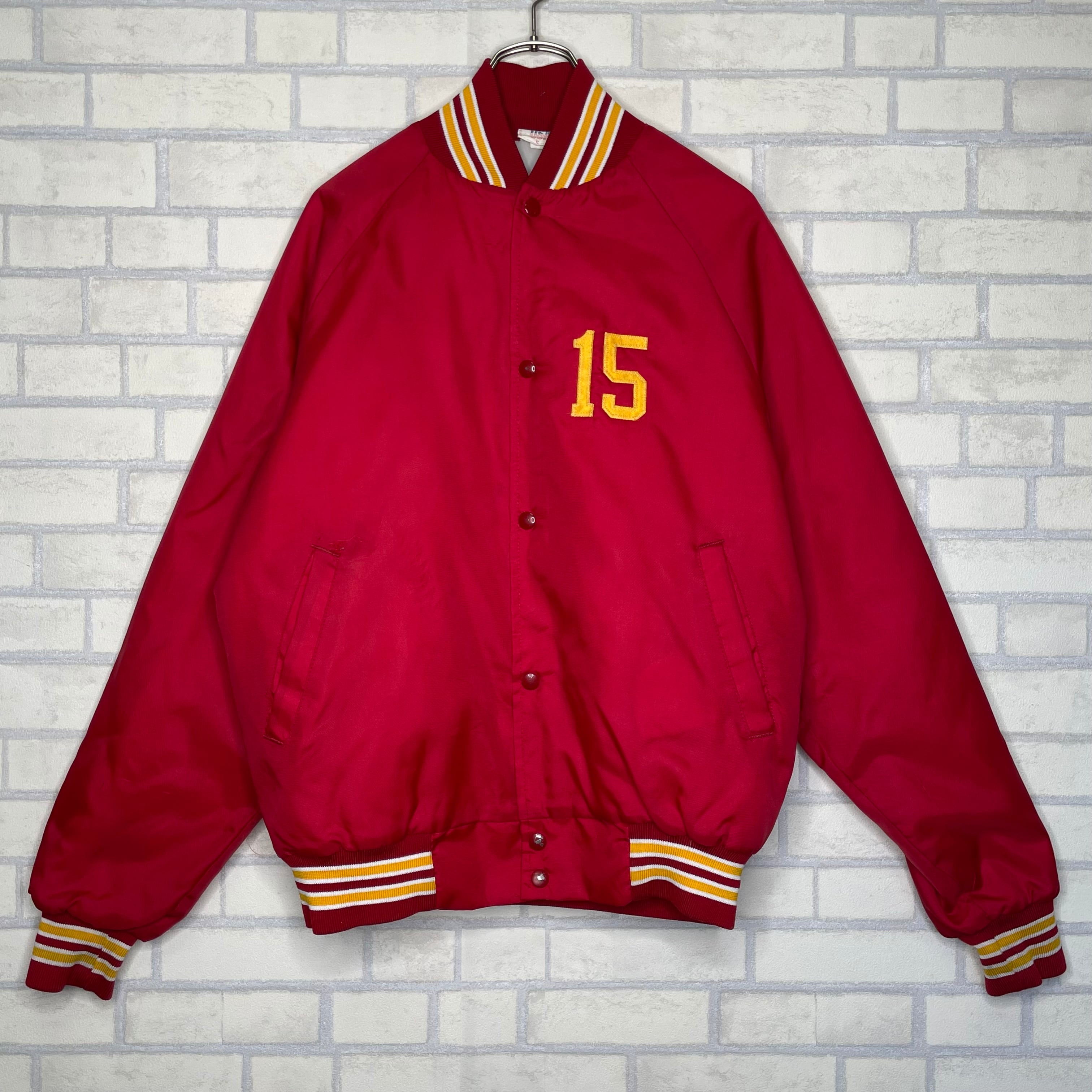 Made in USA 】ナイロンスタジャン S（M相当）ラグランスリーブ 