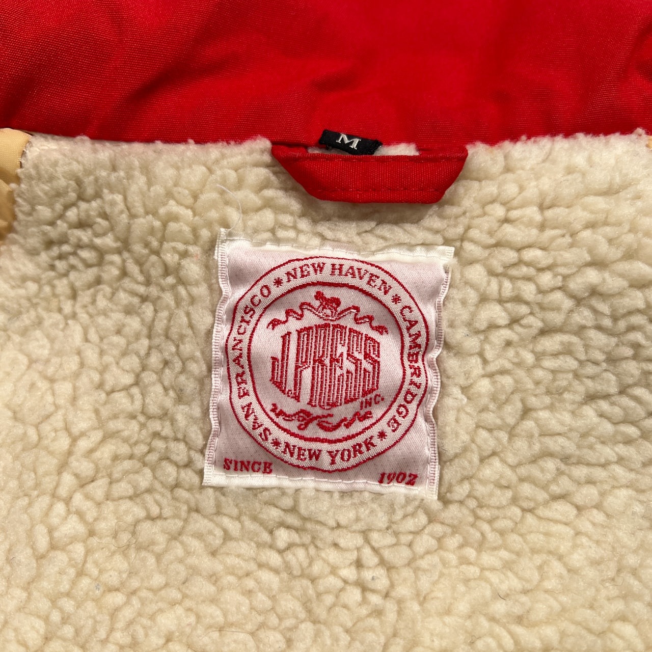 J.PRESS ジェイプレス 裏ボア フリース スイングトップ ブルゾン サイズ M /ビンテージ レッド系 樫山 アイビー トラッド 男女でも