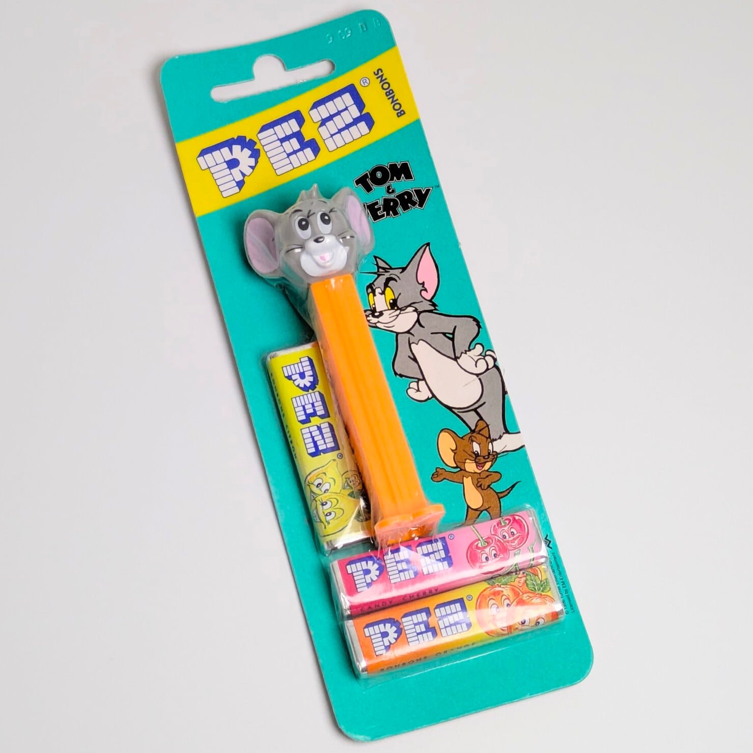 ☆ DEADSTOCK ( MINT ON CARD ) / VINTAGE1996  ☆【 Tom and Jerry ( トムとジェリー )  】PEZ / ペッツ 『 タフィー / ニブルス 』ヨーロッパPEZ（オーストリア）/ ネズミ  〚アメリカン雑貨 アメトイ〛