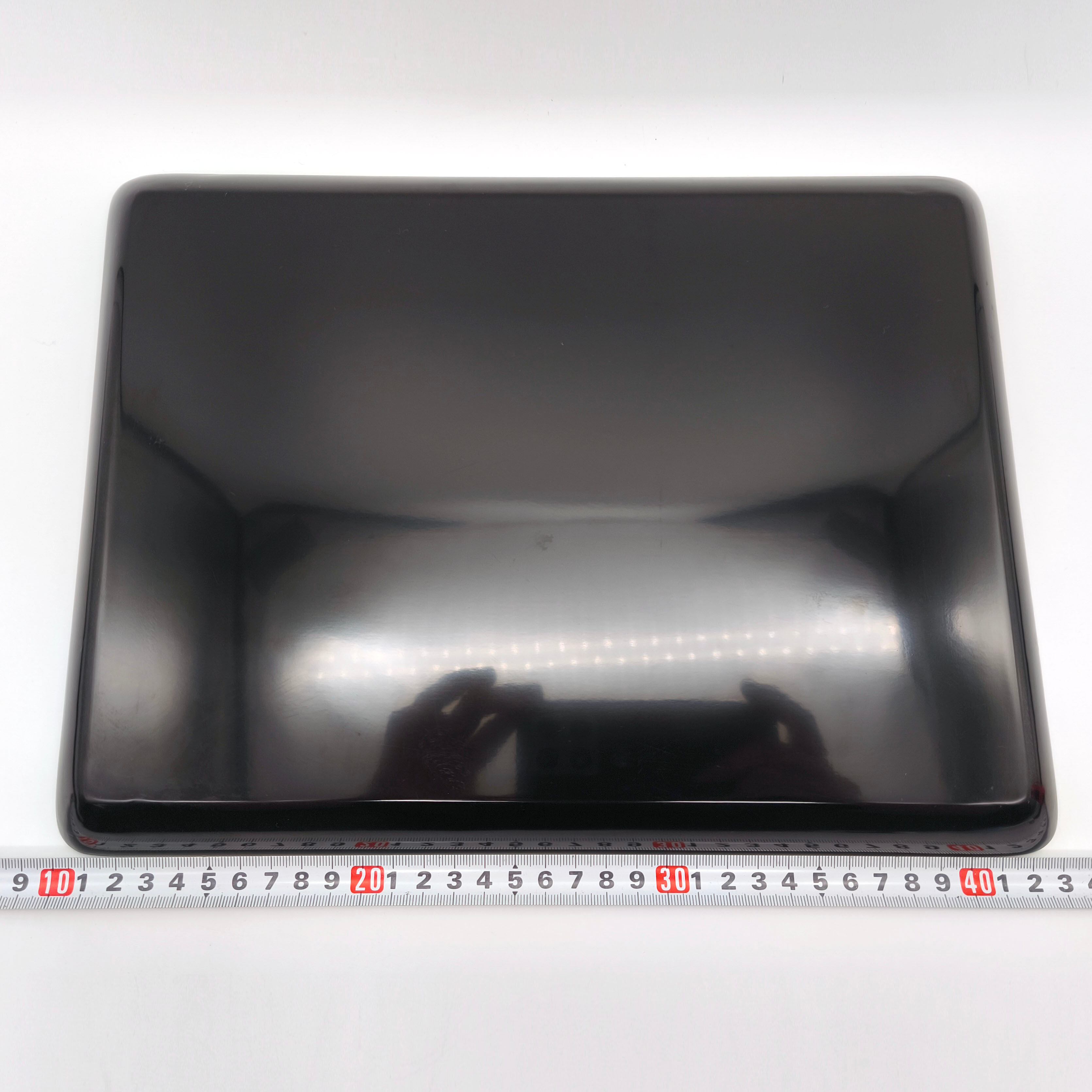 津軽塗（唐塗）バカ塗り・角盆・お盆・トレー・漆器・伝統工芸・No