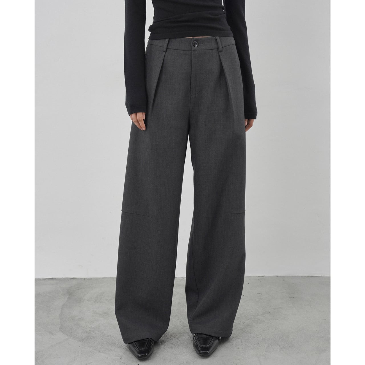 ワイドシルエットスラックスパンツ PT3481