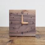 ウォールナットの時計　置き時計　壁掛け時計　木製　天然木　おしゃれ