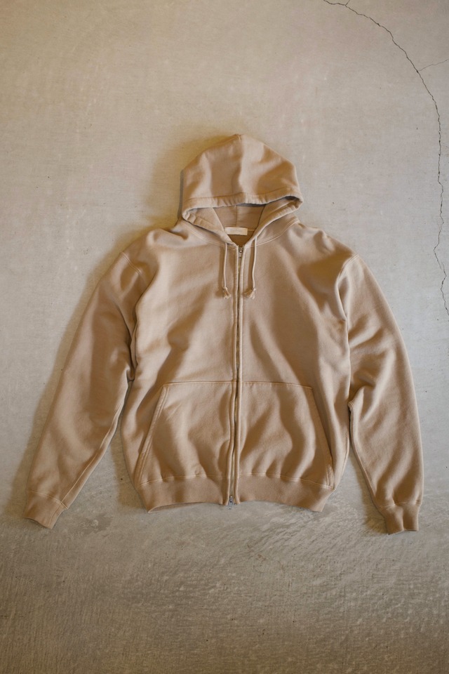 Coffee Dyed Sweat Zip Hoodie