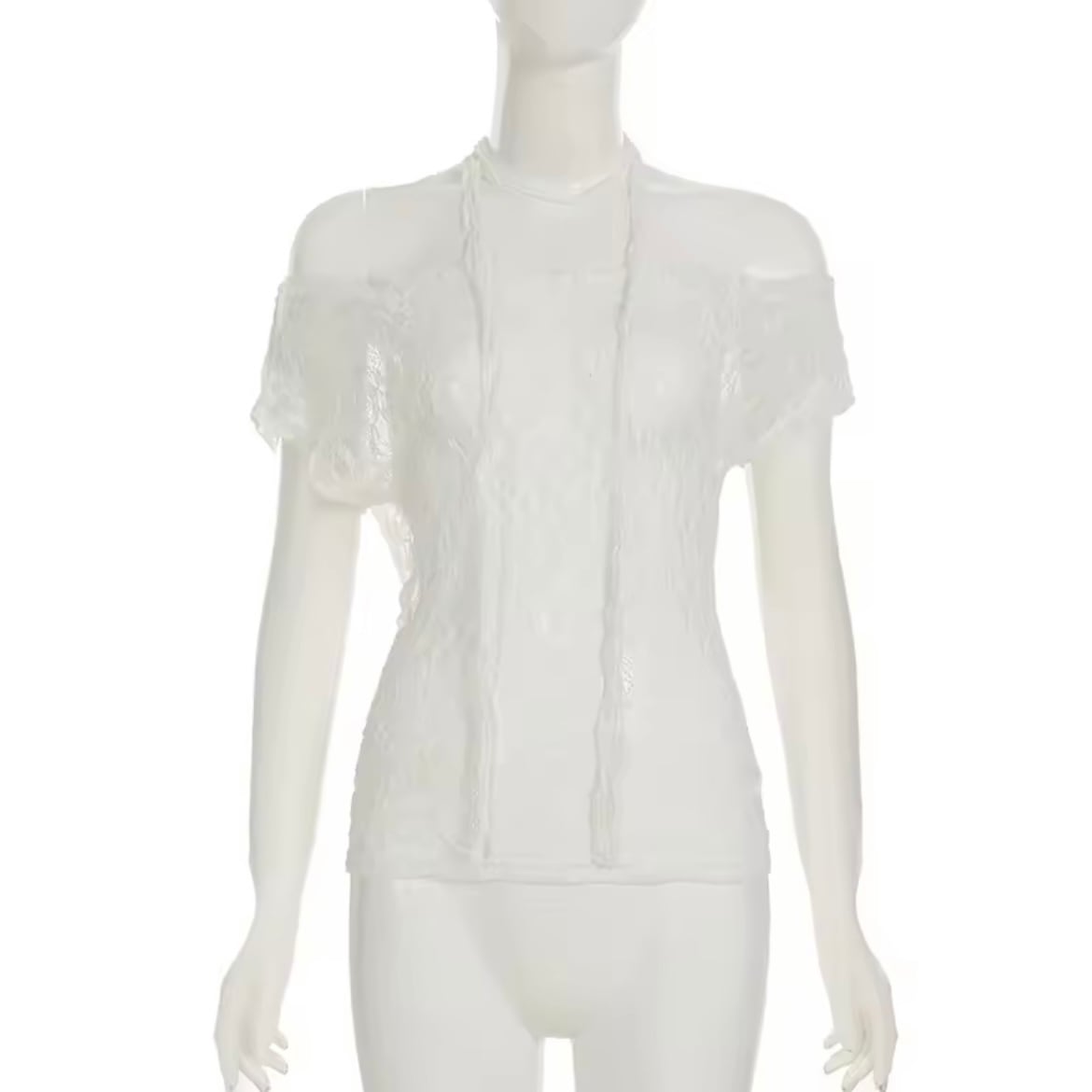 romantic lace choker tops