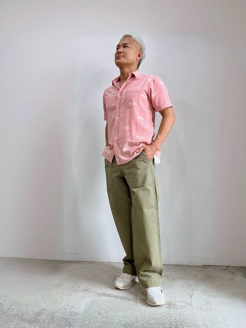 HANDROOM  MILITARY CANVAS BAKER PANTS