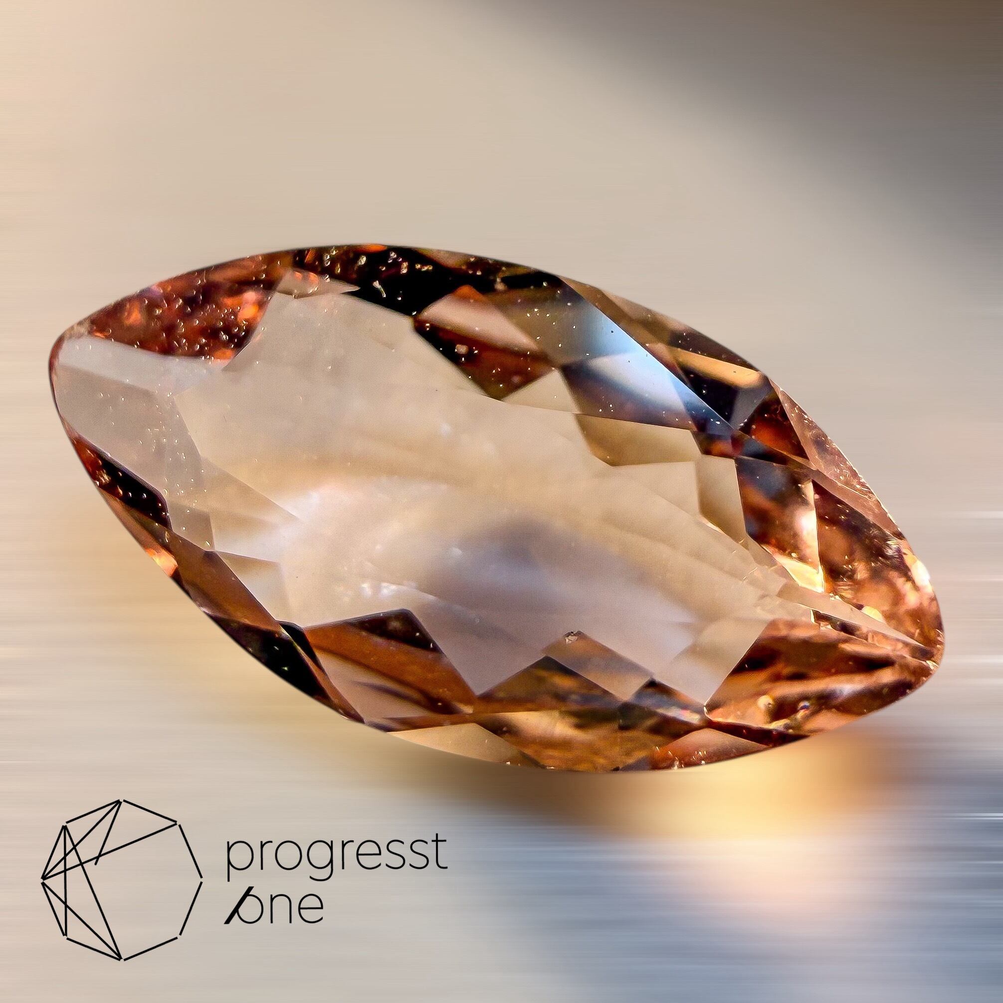 MOP×ピーチモルガナイト R742 ピーチカラーモルガナイト1.08ct | progresstone