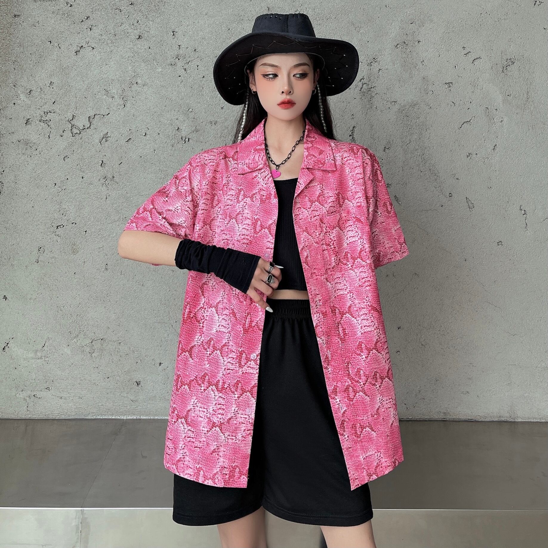 スタイルサマールーズカーディガンシャツ レオパードプリント柄 ストリート 大人ガーリー スウィート キュート カジュアル かわいい 夏物 ケッペル21252681879