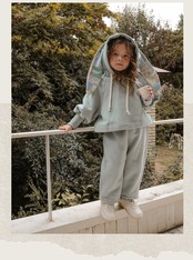 韓国子供服 / 26winter / puella FLO / バニーズフーディー / キッズ / 冬服 *90~140*