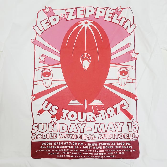 レッドツェッペリン Tシャツ ROCKOFF バンドTシャツ ロックT プリントT