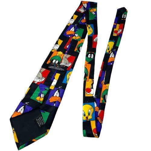 中古】90s Looney Tunes Neck Tie Polyester ルーニーテューンズ