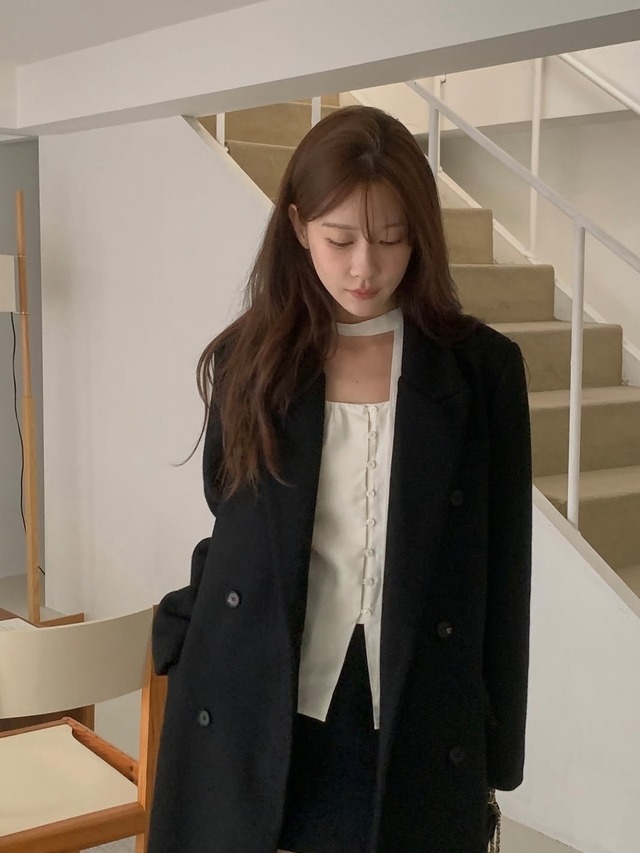 (予約) miel / Mute wool blouse 4color