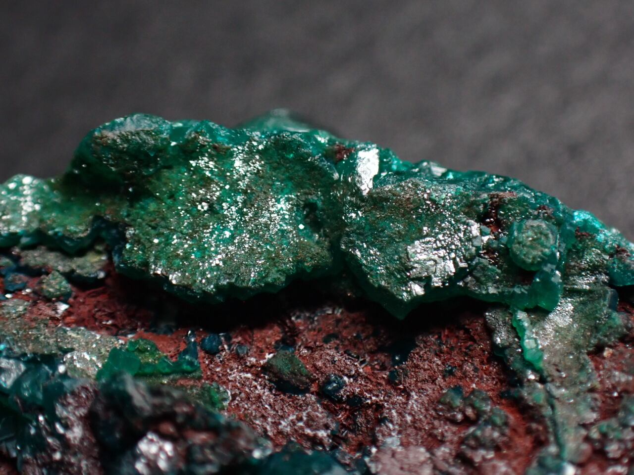 コンゴ共和国産 ダイオプテーズ/Dioptase 原石 A-DPT052 | 鉱物