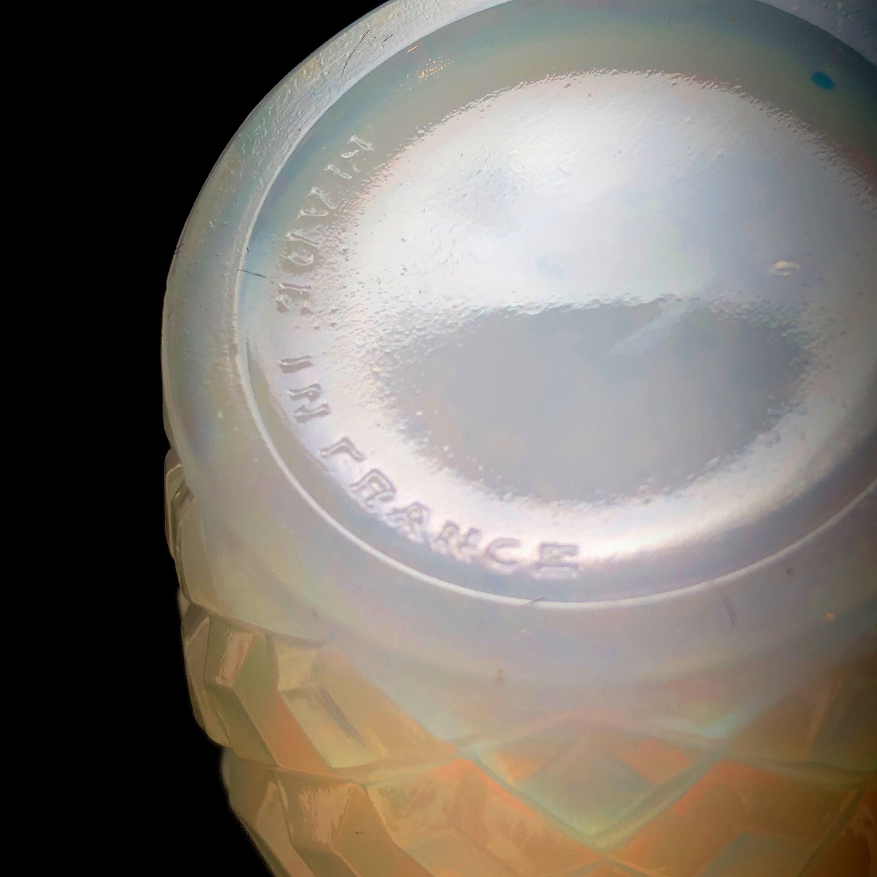 オパールセントガラスの香水瓶（フラスコ型） | メルキュール骨董店