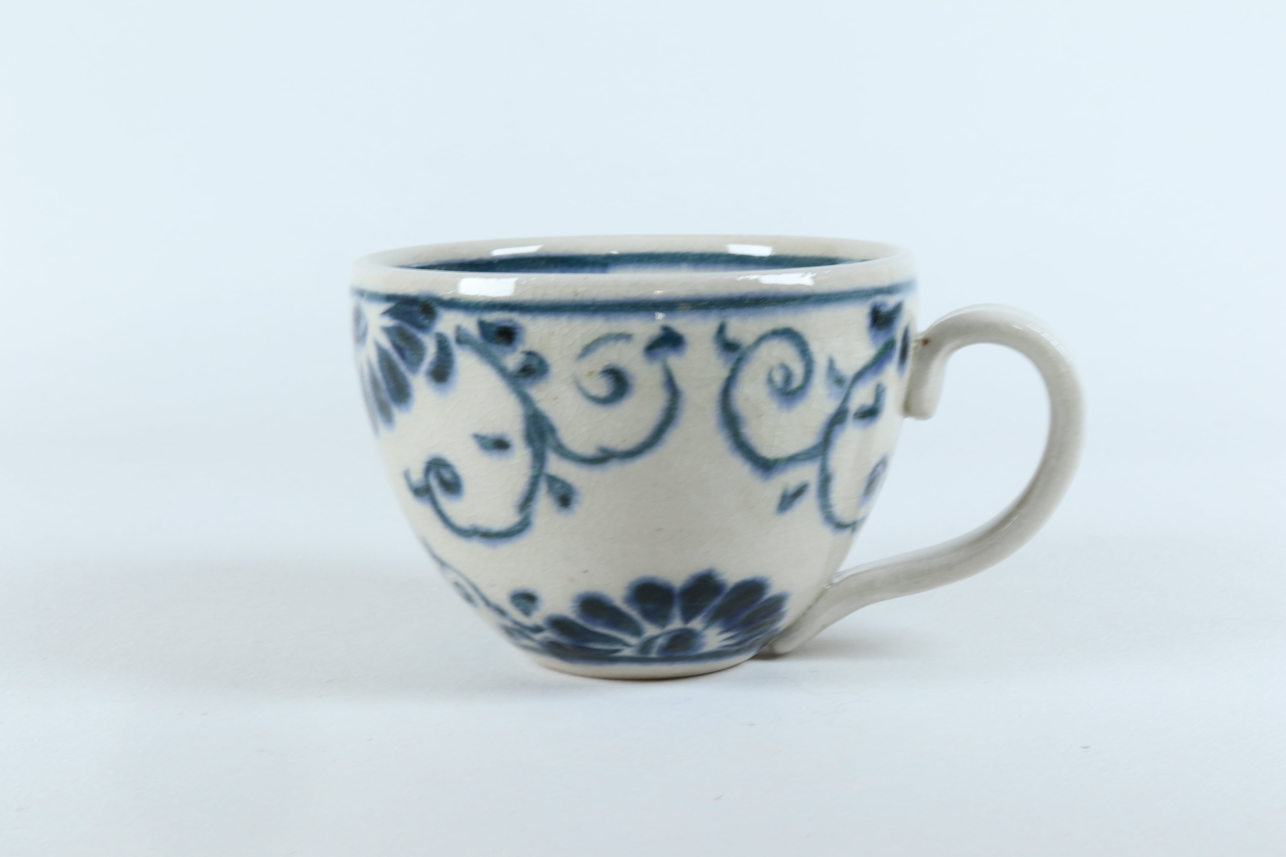 安南 丸コーヒーカップ 花安南【B級品 特価】