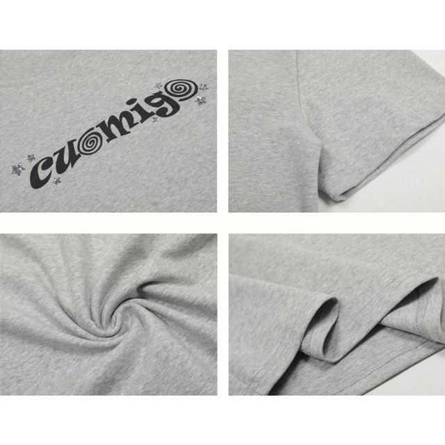 pop logo print short sleeve tee　ポップロゴプリント半袖ティー　J1053