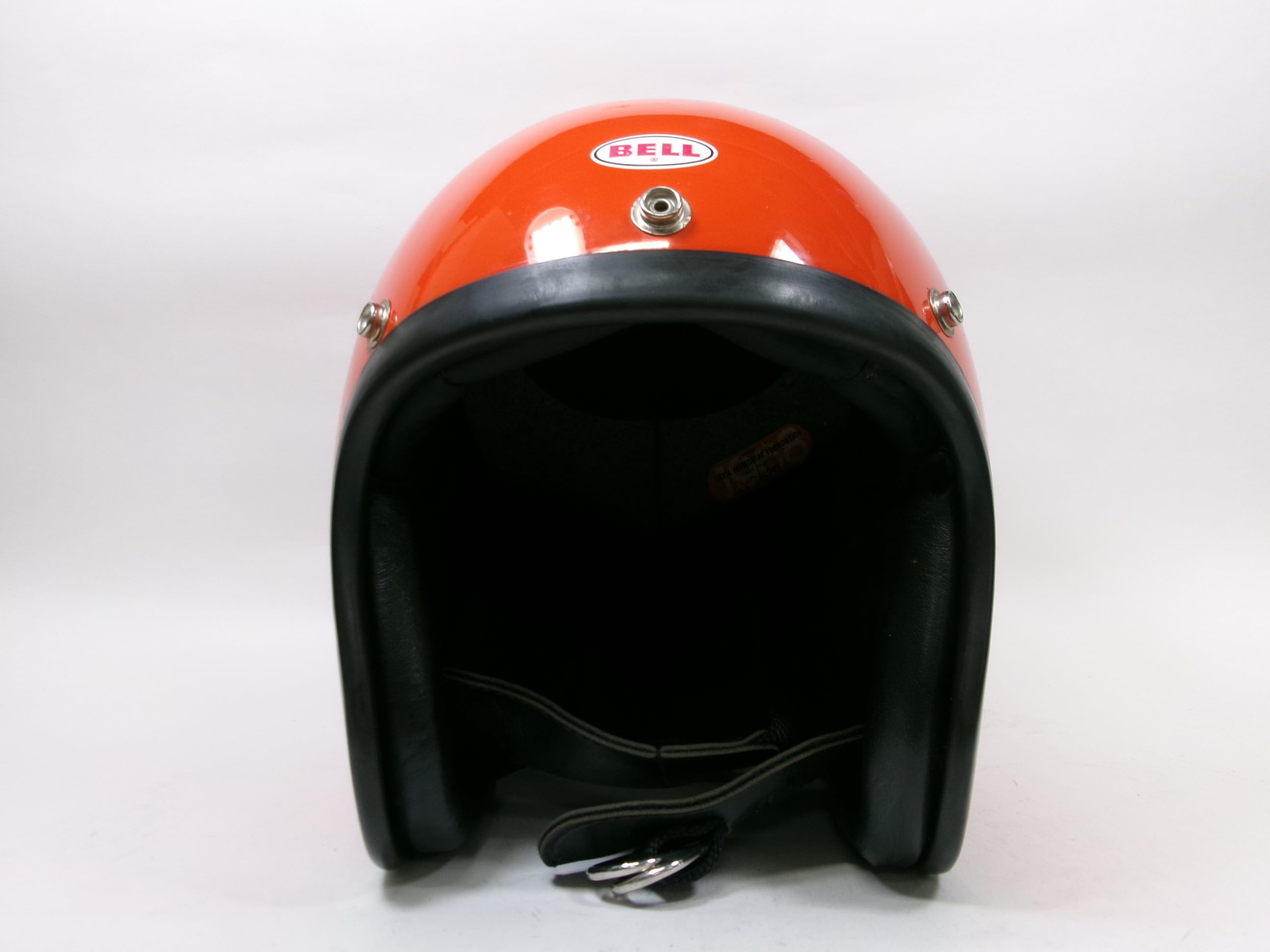 Sシェル! 60s BELL 500TX オレンジ ジェットヘルメット 6 7/8 目深加工
