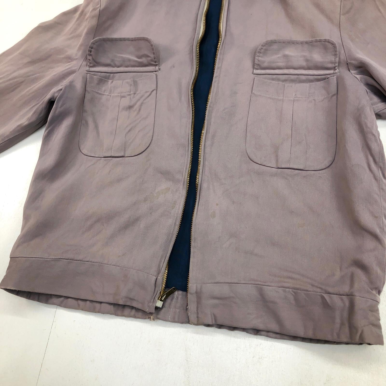 UNKNOWN 50 -60年代 レーヨン系 ギャバジャン ギャバジンジャケット