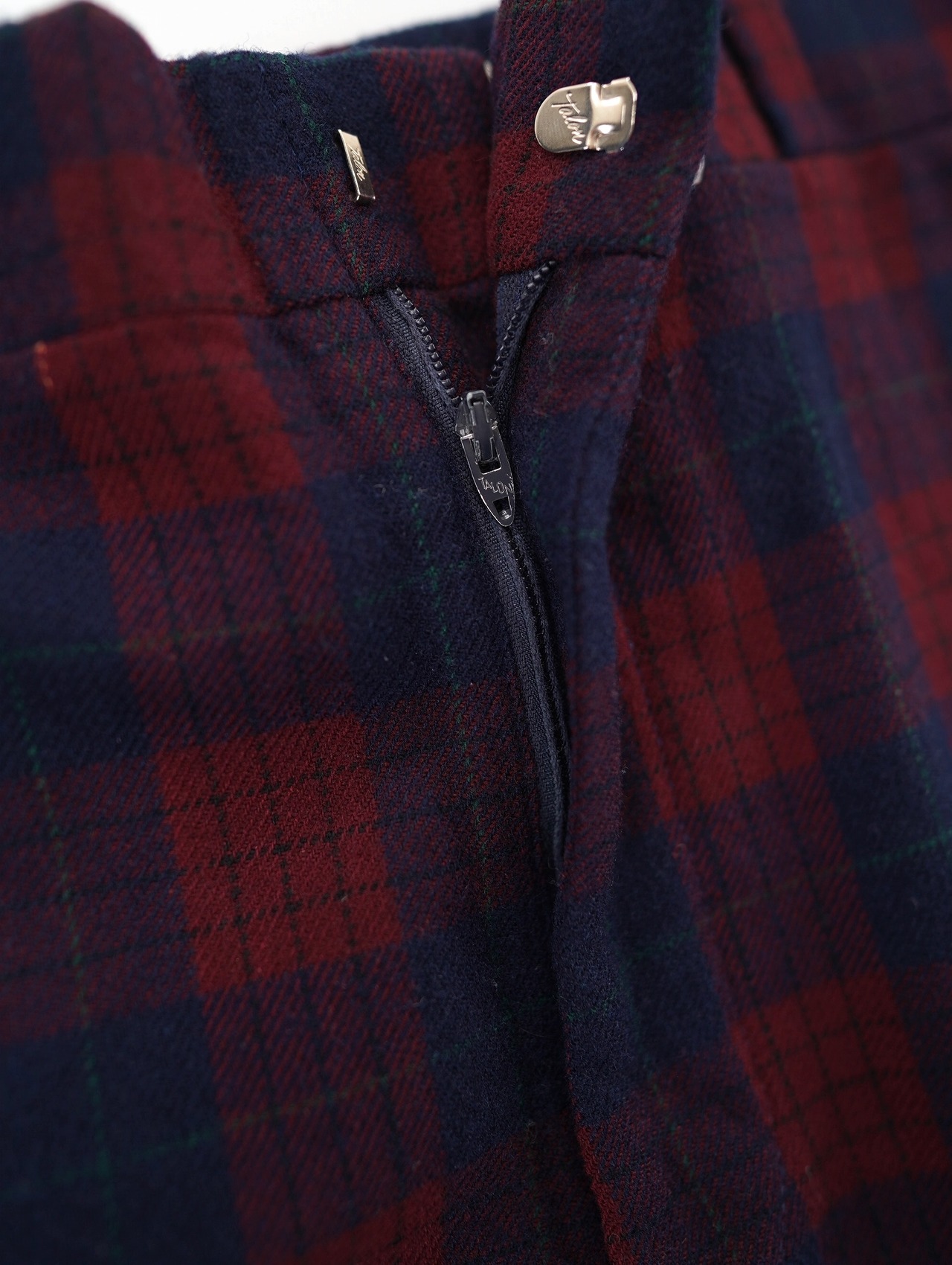 80s PENDLETON check wool pants