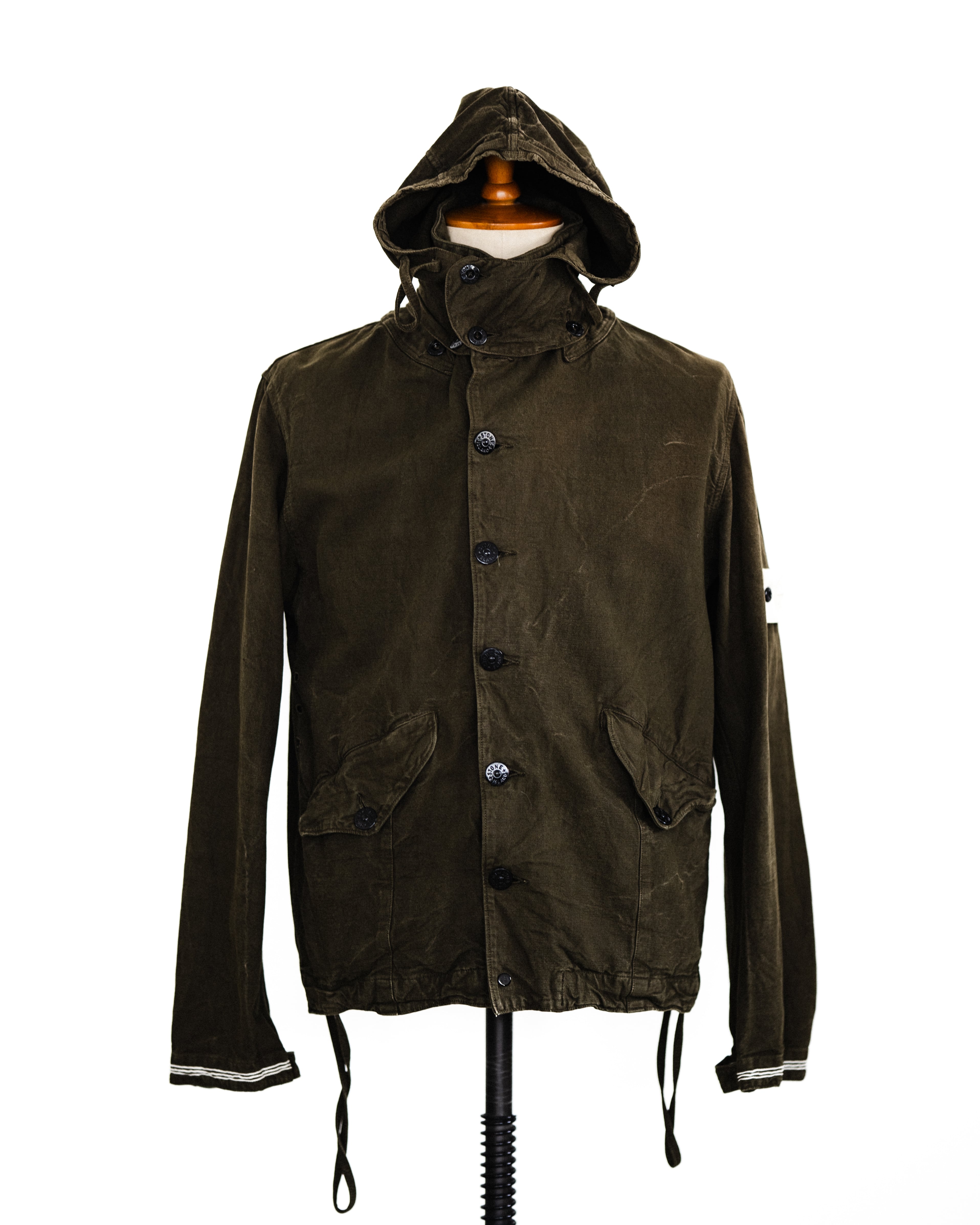03SS] “STONE ISLAND” Canapa Cotton COMPACT Hooded Jacket (Designed 
