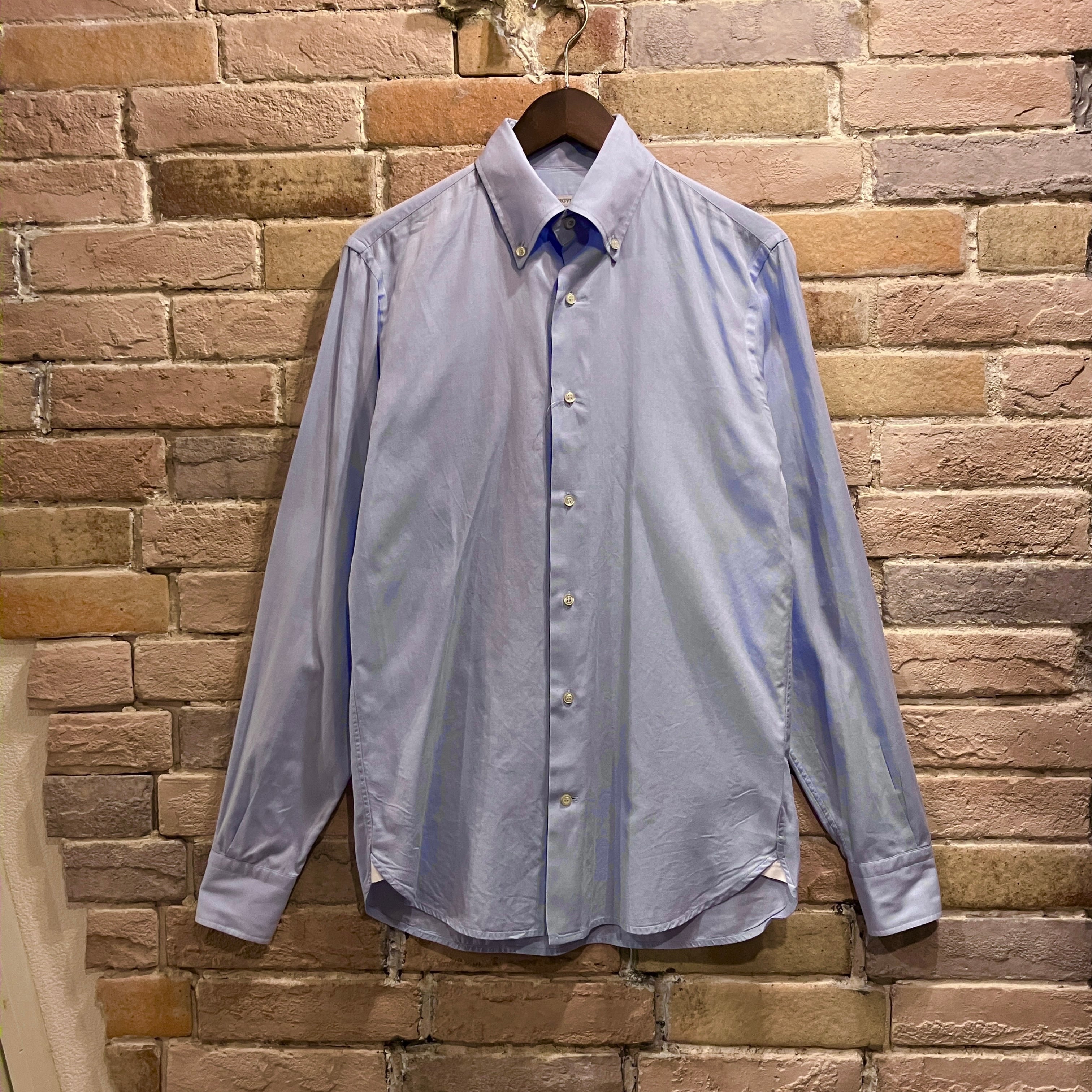 GUY ROVER イタリア製 ライトブルー コットンボタンダウンシャツ