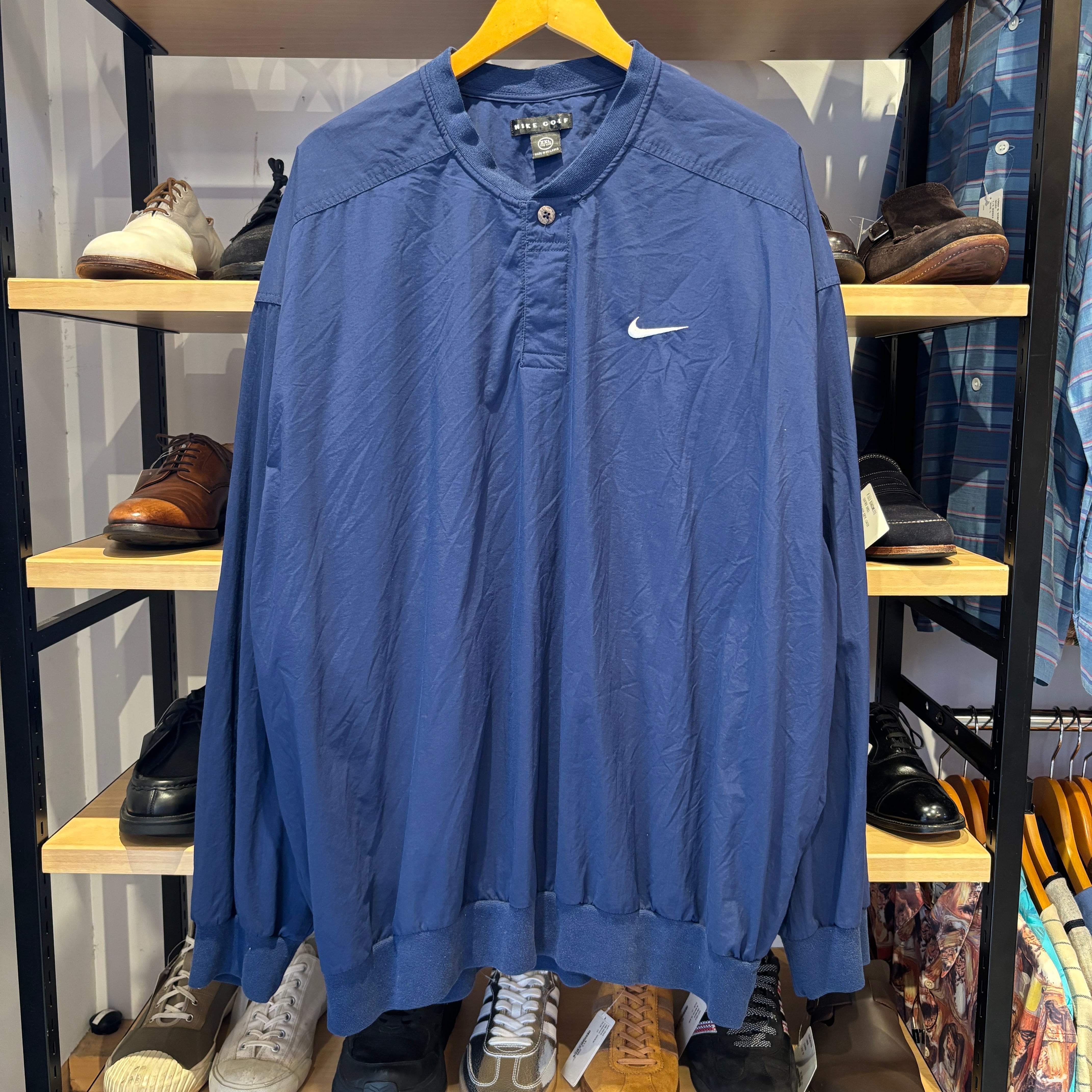 NIKE GOLF NYLON P/O JACKET NAVY | safarionline