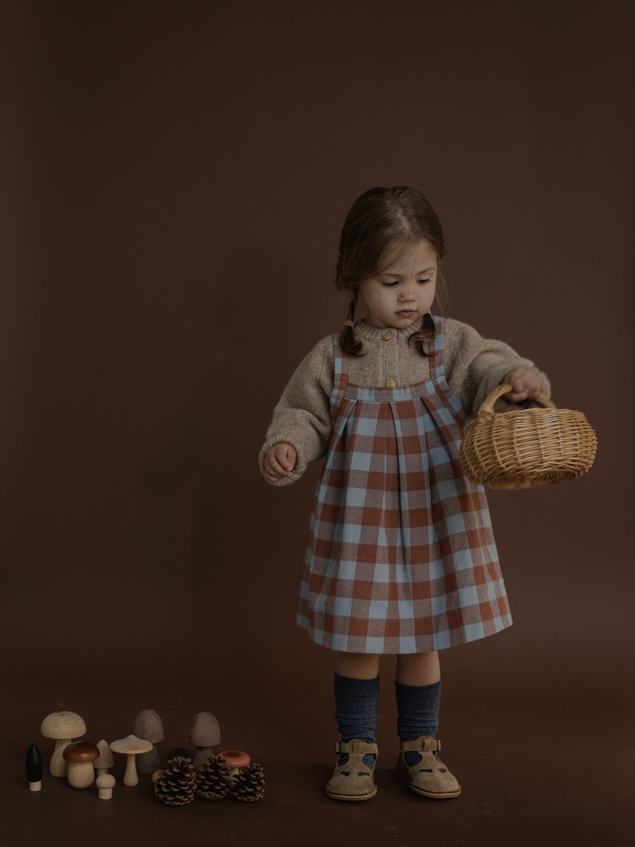 ORGANIC ZOO　Maple Gingham Tribe Skirt