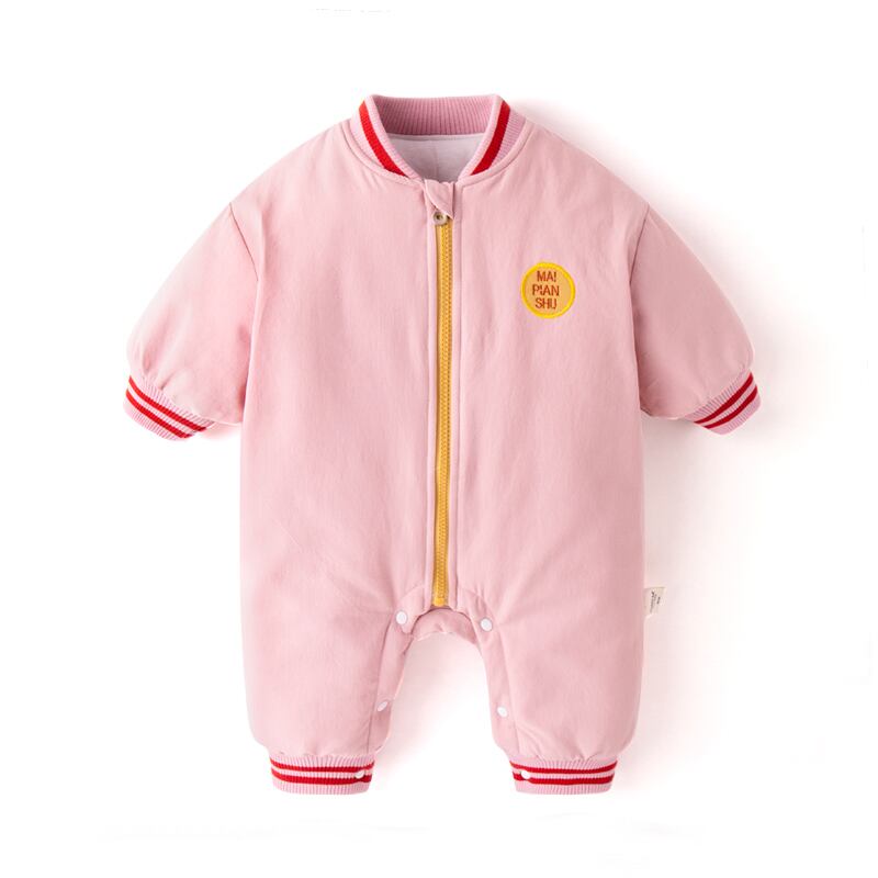 ベビーコットンジャンプスーツ秋/冬の幼児は新生児の赤ちゃんの服を厚くします Duduベイビー9372502